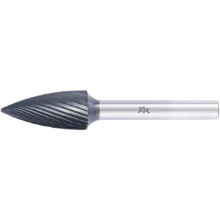 PFERD TOOLS Hartmetall Hochleistungsfrässtift Spitzbogen SPG Ø 12x25mm Schaft-Ø 6mm Z3 HICOAT beschichtet universal mittel - 21122707