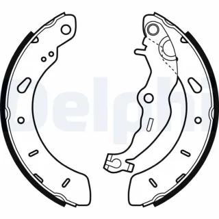 Delphi Bremsbacken hinten Ford B-Max Focus Puma Tourneo Transit