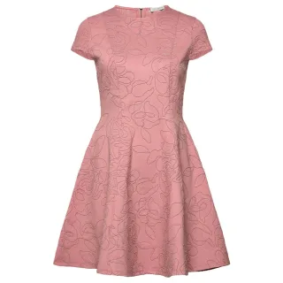 Ted Baker Clodaa Besticktes Ponte-mini-skaterkleid In Rosa