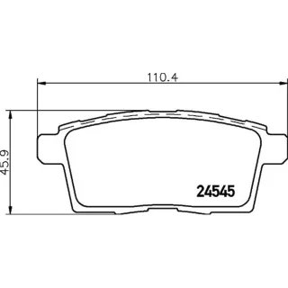 Hella Bremsbel?ge hinten Ford Edge Mazda Cx-7 Cx-9