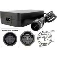 PowerSmart Batterie-Ladegerät (42V 4A Netzteil für 36V Simplo In-Tube E-Bike Akkus (630Wh - i720Wh) mit Yamaha Drive)