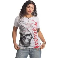 YAKUZA Rundhalsshirt Dark Angel mit Rippbündchen