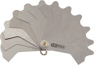 KS Tools Schweißnahtlehre, 12 Blatt, 3-12mm - 300.0619