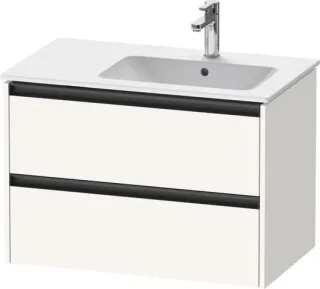 Duravit Ketho.2 Waschtischunterbau wandhängend Weiß Supermatt 810x480x549 mm - K25268084840000 K25268084840000