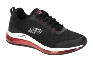 Skechers 232036 BKRD Herren Sneaker Schwarz Air Cooled Memory Foam