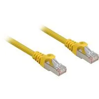 Patchkabel RJ45 Cat.6a SFTP gelb, 50 cm, LSOH (Halogenfrei)