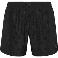 PHILIPP PLEIN Badeshorts Mit Schmucksteinen
