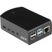 Aluminiumgehäuse für Raspberry Pi 4 B schwarz, für Raspberry Pi 4 B