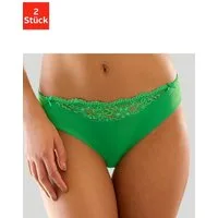 Nuance by Lascana Slip (Packung, 2 Stück) mit Spitzeneinsatz vorne