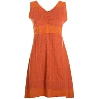 Vishes Tunikakleid Kurzes Blumenkleid Hemdchen Hängerchen ärmellos Elfen, Hippie, Goa Style