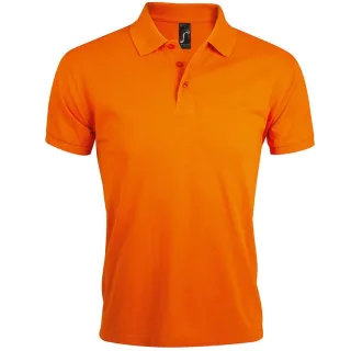 SOLs Mens Prime Pique Plain Kurzarm-Poloshirt (Orange)