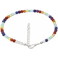 Lebensquelle Plus Klangchakra Set Chakra Fußkettchen, 4 mm