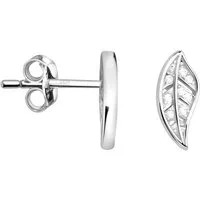 Sofia Milani Paar Ohrstecker Blatt, 925 Silber Damen Schmuck - E2443