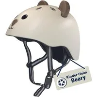 Hudora Kinderhelm Beary, mocha, Kleinkind-Helm in XXS/XS - Ideal für Laufrad, Scooter & Fahrrad