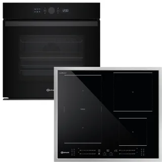 BAUKNECHT Backofen-Set "BAKO 940 Airfry Flex" mit Teilauszug Set, 2 Stk. tlg. AirFry-Funktion – die gesündere Alternative zur Fritteuse
