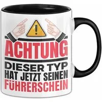 Trendation Tasse Führerschein Bestanden Geschenk Tasse Bestandener Führerschein Achtung