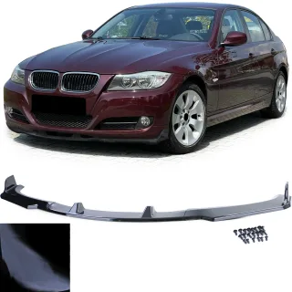 Frontspoiler Performance Spoiler Lippe Schwarz Glanz für BMW 3er E90 E91 Facelift ab 2008-2013