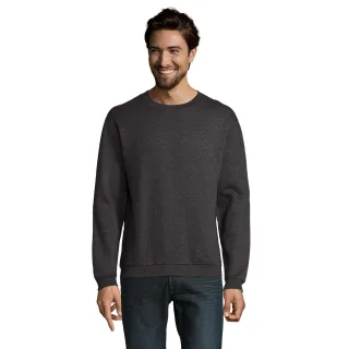 SOLS - "Spider" Sweatshirt Rundhalsausschnitt für Herren (Holzkohle meliert)