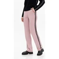Passioni Strickhose Straight Fit mit Kontraststreifen