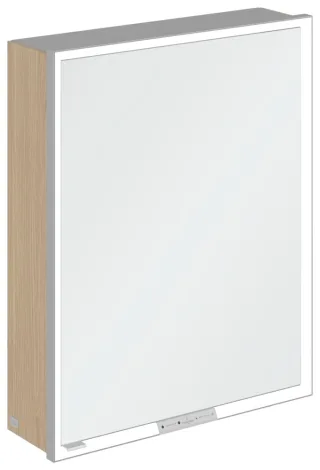 Villeroy & Boch Aufputz-Spiegelschrank My View+ A4816R 600x750x168mm m. Bel. Nordic Oak A4816RVJ