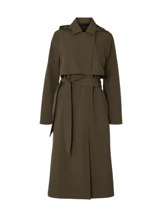 selected women - SLWNEW ALINE TECH TRENCHCOAT NOOS Grape Leaf - Gr. - 38