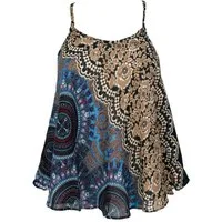 Guru-Shop T-Shirt Boho Trägertop, Sommertop, Damentop, Strandtop.. Festival, Hippie, Ethno Style, alternative Bekleidung