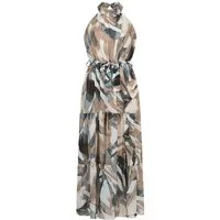 CLOUD 5IVE A-Linien-Kleid CLOUD 5IVE Maxi Choker Dress (1-tlg)