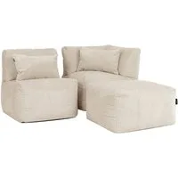icon Sofa Modulares Ecksofa aus Cord Flauschig „Noa“, Spar-Set, Made in Germany, für Wohnzimmer und Kinderzimmer