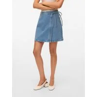 Vero Moda Jeansrock VMLIZA MR SHORT DENIM WRAP SKIRT GA NOOS Baumwollmischung
