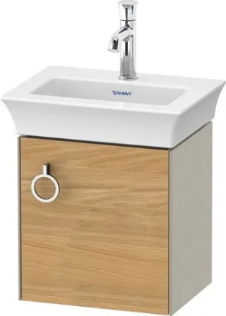 Duravit White Tulip Waschtischunterbau wandhängend Natur Eiche & Taupe Matt & Seidenmatt 384x298x410 WT4250RH560