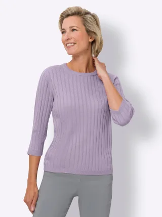 Classic Basics 3/4 Arm-Pullover "Rundhals-Pullover"