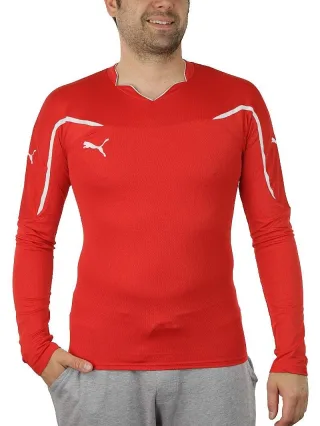 Puma Fußball Soccer Home &amp; Away LS Shirt Trikot Kinder Gr. 176 rot