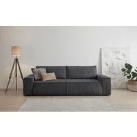 OTTO home 3-Sitzer SHERWOOD Cord Schlafsofa (257cm), Schlaffunktion mit Bettkasten (ca. 136/200cm)