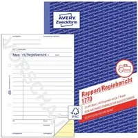 Avery Zweckform Formularblock AVERY Zweckform Rapport/Regiebericht selbstdurchschreibend DIN A5