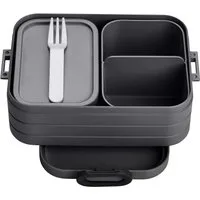 Mepal Lunchbox Lunchbox Take A Break midi, Brotdose 900 ml, bis zu 4 Butterbrote, Mit Fächern, Nordic Black