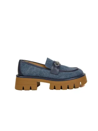 Michael Kors Mokassins Dunkel Vintage Blau Waschung