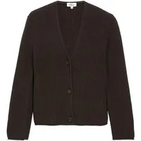 s.Oliver Cardigan Strickjacke Strickjacke mit V-Ausschnitt aus Baumwollmix