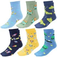 TupTam Freizeitsocken TupTam Kinder Socken Bunt Gemustert 6er Pack für Mädchen und Jungen
