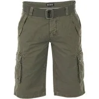 riverso Cargoshorts Herren Shorts RIVAnton Regular Fit Bermudashorts mit Gürtel