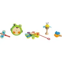 Hape Spielzeug-Musikinstrument Rhythmus-Kit Natur, (Set)
