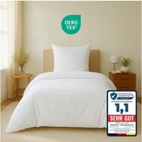 Komfortec Bettwäsche Premium, 135 x 200 bis 220 x 240 cm, 6 verschiedene Größen zur Auswahl, gebürstet 100% Mikrofaser, 2 teilig, Superweiches Bettwäsche-Set, Knitterfrei, Atmungsaktiv