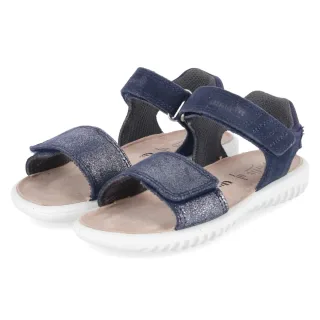 Superfit Sandalen SPARKLE - Gr. 27 - Blau - Leder & Textil