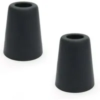 sossai® Türstopper Bodenstopper / Wandstopper NTS8 - HANSI (2 St), Farbe: Schwarz