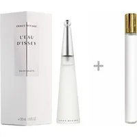 Issey Miyake Duft-Set L'Eau d'Issey Eau de Toilette (EDT) Damen Spray, Frisch-blumiger Duft mit Lotus, Freesie und Moschus - mit Reiseduft
