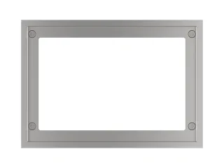 Tece WC-Abdeckrahmen Metall matt, für WC-Einbaurahmen, 9240643 9240643