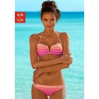 Venice Beach Bandeau-Bikini mit herausnehmbaren Cups, abnehmbare Träger, mit seitlichen Stäbchen