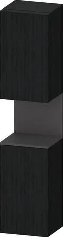 Duravit Qatego Hochschrank Eiche Schwarz Matt 400x360x1760 mm - QA1346L49160000 QA1346L49160000