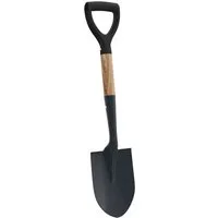 vidaXL Spaten Schaufel Schwarz 68,5 cm, (1-St)