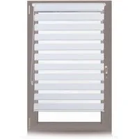 Doppelrollo Klemmfix ohne bohren in Weiß, relaxdays, 85x150cm