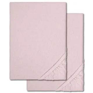 Spannbettlaken Winterflausch rosa 90 x 190 - 100 x 200 cm Doppelpack